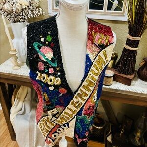 Vintage Sequin Millennium Vest